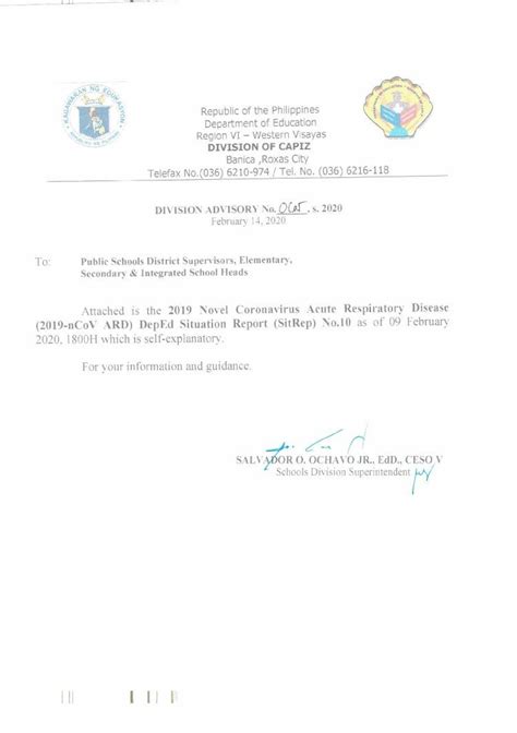deped schools division of capiz issuances|DepEd, Schools Division of Capiz, Western Visayas.